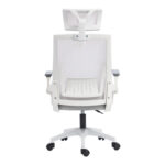 Plymot office chair white-mesh grey 48x58x112-122cm - Слика 6