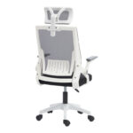 Plymot office chair white-mesh black 48x58x112-122cm - Слика 2