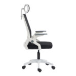 Plymot office chair white-mesh black 48x58x112-122cm - Слика 4