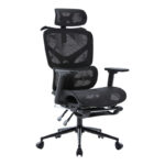 Vigo mesh executive office chair, black color, 52x70x118-124cm