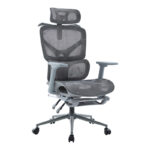 Vigo mesh executive office chair, grey color, 52x70x118-124cm
