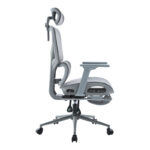 Vigo mesh executive office chair, grey color, 52x70x118-124cm - Image 4