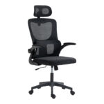 Director's office chair Mainz mesh black color 50x60x112-122cm