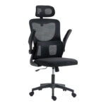 Director's office chair Mainz mesh black color 50x60x112-122cm - Image 3