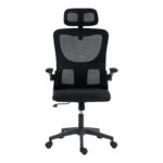 Director's office chair Mainz mesh black color 50x60x112-122cm - Image 5
