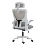 Director's office chair Mainz white - mesh grey 50x60x112-122cm - Image 2