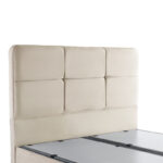Double bed Punto with storage space cream velvet 160x200cm - Слика 5