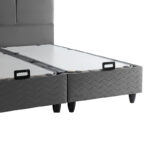 Double bed Punto with storage space anthracite velvet 160x200cm - Слика 6
