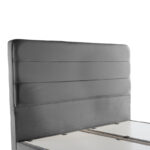 Double bed Linteda with storage space anthracite velvet 160x200cm - Слика 5