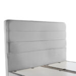 Double bed Linteda with storage space grye velvet 160x200cm - Слика 5