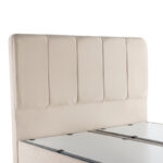 Double bed Lunda with storage space cream velvet 160x200cm - Слика 5