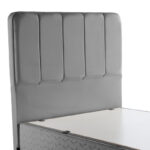Single bed Lunda with storage space anthracite velvet 90x200cm - Image 5