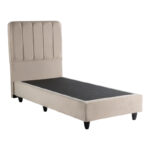 Single bed Lunda cream velvet 90x200cm - Image 3