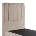Single bed Lunda cream velvet 90x200cm - Image 5