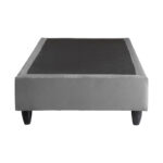 Single bed base Pakda anthracite velvet 90x200cm - Image 4