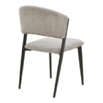 Dolez chair grey fabric-black metal leg 49x58.5x82cm - Слика 2