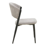 Dolez chair grey fabric-black metal leg 49x58.5x82cm - Слика 3