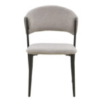 Dolez chair grey fabric-black metal leg 49x58.5x82cm - Слика 4