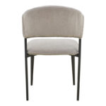 Dolez chair grey fabric-black metal leg 49x58.5x82cm - Слика 5