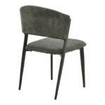 Dolez chair anthracite fabric-black metal leg 49x58.5x82cm - Слика 2