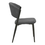 Dolez chair anthracite fabric-black metal leg 49x58.5x82cm - Слика 3