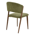 Dolez chair khaki fabric-walnut metal leg 49x58.5x82cm - Слика 2
