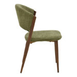 Dolez chair khaki fabric-walnut metal leg 49x58.5x82cm - Слика 3