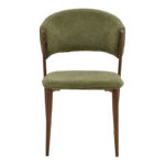 Dolez chair khaki fabric-walnut metal leg 49x58.5x82cm - Слика 4