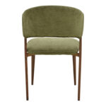 Dolez chair khaki fabric-walnut metal leg 49x58.5x82cm - Слика 5