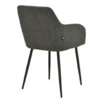 Zerfia chair anthracite fabric-black metal leg 43x59.5x85cm - Image 2