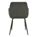 Zerfia chair anthracite fabric-black metal leg 43x59.5x85cm - Image 5