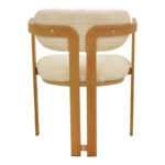 Armchair Berdona black and beige fabric-natural color metal leg 57x47x78cm - Image 5