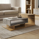 Coffee table Nuvele grey-sonoma 90x50x35cm