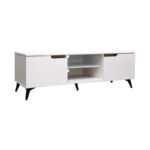 TV cabinet Kemvio sonoma-white 120x38x44cm - Слика 3