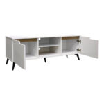 TV cabinet Kemvio sonoma-white 150x38x44cm - Слика 2