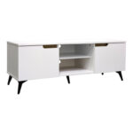TV cabinet Kemvio sonoma-white 150x38x44cm - Слика 3