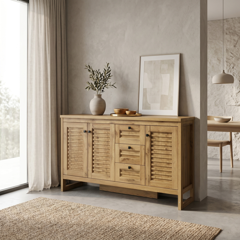 049-000127 Buffet Beles sonoma 160x40x93.5cm - Image 1