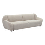 Three-seater sofa Echono beige fabric 230x88x77cm - Слика 2