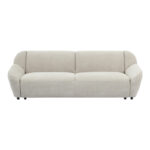 Three-seater sofa Echono beige fabric 230x88x77cm - Слика 3