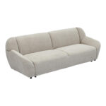 Three-seater sofa Echono beige fabric 230x88x77cm - Слика 4