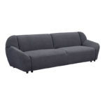 Three-seater sofa Echono anthracite fabric 230x88x77cm - Слика 2