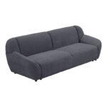Three-seater sofa Echono anthracite fabric 230x88x77cm - Слика 4