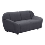 Two-seater sofa Echono anthracite fabric 144x88x77cm - Image 2