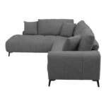 Corner sofa Veneto right corner anthracite fabric 298x208x85cm - Image 5