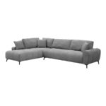 Corner sofa Veneto right corner grey fabric 298x208x85cm - Image 2