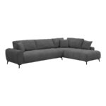 Corner sofa Veneto left corner anthracite fabric 298x208x85cm - Image 2