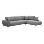 Corner sofa Veneto left corner grey fabric 298x208x85cm - Image 2