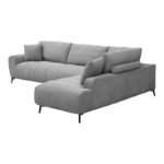 Corner sofa Veneto left corner grey fabric 298x208x85cm - Image 6