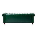 Three-seater sofa Chesterfield pu cypress 203x84x67cm - Слика 3