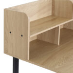 Work desk Biuro oak- black metal 120x60x103cm - Слика 5